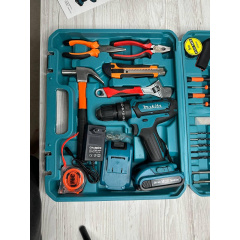 Дриль+шуруповерт акумуляторний Makita DF550DWE 24V 5A/h Li-Ion + великий набір інструментів 40 шт (1908785289) Южноукраинск