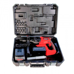 Перфоратор аккумуляторный MPT 26 мм 21 V Li-ion 4 Ач 1400 об/мин 4500 уд/мин 3 режима Black and Red (MCRH2641.B1) Ворожба