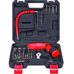 Отвертка аккумуляторная поворотная MPT 4 V Li-ion 1.5 Ач 250 об/мин 3.5 Нм USB Red with Black (MCSD4006.3) Суми