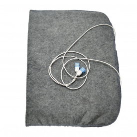 Электрическая мини простыня SHINE "Мини-3" с подогревом от USB 65х45 см Grey