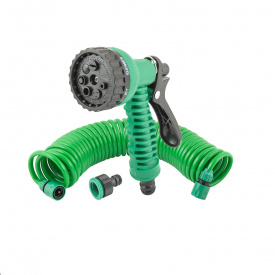 Набор для полива MASTERTOOL 5 шт 7 режимов 10 м 1/2" ВР-3/4" ВР Коннекторы 3/8" 2 шт (92-9342)