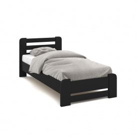 Ліжко Монтана бук чорний 80х200