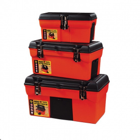 Ящики для инструментов с металлическими замками MASTERTOOL 3 шт 13"/ 16,5"/ 19" (79-2002)