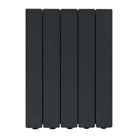 Алюмінієвий радіатор Fondital Blitz Super B4 Black Coffee 500/100 чорний 8 секцій