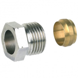 Фітинг компресійний для арматури Honeywell Resideo Braukmann FIG1/2CS15, 15 мм, 1 шт.