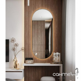 Овальное зеркало с LED-подсветкой и сенсорным выключателем Аква Родос Solar 700x1200 Uni