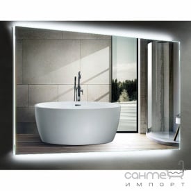 Зеркало с LED-подсветкой Liberta Loffi 600x180 еврокромка, кнопка, свет белый