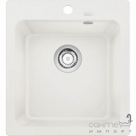 Прямоугольная гранитная кухонная мойка на одну чашу Blanco Naya 45 Silgranit 525222 антрацит