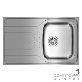 Прямоугольная кухонная мойка с сушкой Teka Universe 45 1B 1D 115110029 нержавеющая сталь микродекор