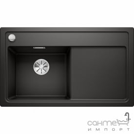 Гранитная кухонная мойка на одну чашу с сушкой Blanco Zenar 45S Silgranit PuraDur 523854 белый, чаша слева