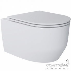 Безободковый подвесной унитаз с сидением softclose Devit Art 3.0 Art 3.0 Vortex Flush 3030140 белый