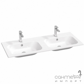 Двойная раковина из литого мрамора Ravak Chrome Slim 1200 XJG01112001 белая