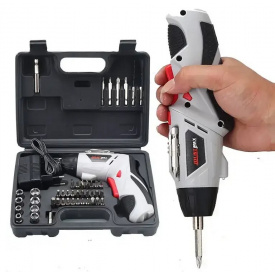 Отвертка на аккумуляторе OPT-TOP в чемодане на 4.8v и насадками с раскладной ручкой RD00-35 Серый (2104218263)