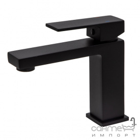Смеситель для раковины Аква Родос Italy 01 Black Matte матовый черный