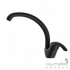 Смеситель для кухни Аква Родос Aero Black 90100 матовый черный