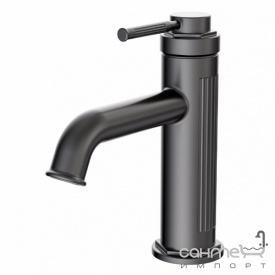 Смеситель для раковины Аква Родос Metro 02 Gun Metal оружейная сталь