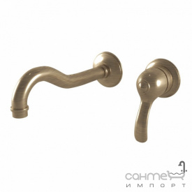 Смеситель для раковины скрытого монтажа Bugnatese Lem LEMBR1945 бронза, излив 19 см