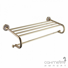 Полочка с полотенцедержателем Kraus Apollo KEA-16542 G золото
