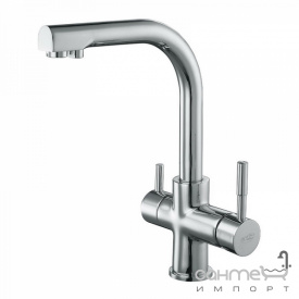 Смеситель для кухни с изливом для фильтрованной воды Blue Water Alabama 44 Czarny Metalic черный металлик