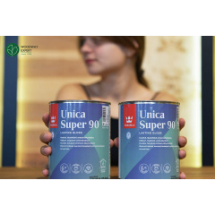 Глянцевый лак Unica Super 90 – Tikkurila (банка 0,9 л) Свесса