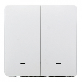 Розумний клавішний вимикач Tervix Pro Line ZigBee Push Switch (2 клавіші), без нуля (433111)