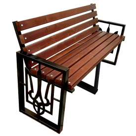 Лавка садова Tobi Sho у стилі Лофт із декором 200 см колір макасар