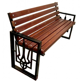 Лавка садова Tobi Sho у стилі Лофт із декором 170 см колір макасар