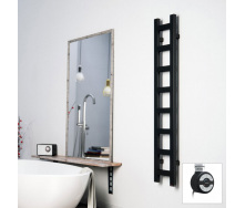 Полотенцесушитель электрический Terma Easy 1600x200 тен МОА Black mat