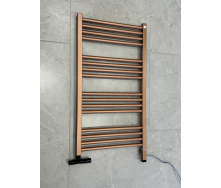 Полотенцесушитель комбинированный Terma Fiona 900x500 Bright Cooper, тен ONE + вентиль Unico