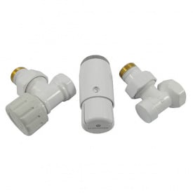 Комплект термостатичний mini кутовий 1/2 Schlosser Білий (602200056)