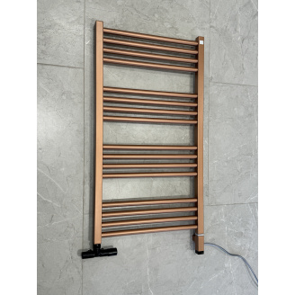 Полотенцесушитель комбинированный Terma Fiona 900x500 Bright Cooper, тен ONE + вентиль Unico