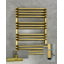 Полотенцесушитель комбинированный Terma Alex 760x500 Brass, тен ONE + вентиль Unico Каменское