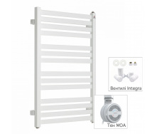 Полотенцесушитель комбинированный Terma Marlin 600x530 White тен MOA + вентиль Integra 