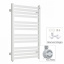 Полотенцесушитель комбинированный Terma Marlin 600x530 White тен MOA + вентиль Integra Курень