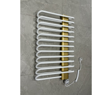 Рушникосушка електрична Terma Michelle 780x500 White, панель Brass