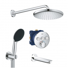 Душова система прихованого монтажу Grohe QuickFix Grohtherm SmartControl з Vitalio Start 250, хром (UA202802R3)