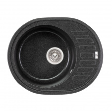 Мийка для кухні Lidz 620x500/200 GRF-13 матовий графіт (LIDZGRF13620500200)