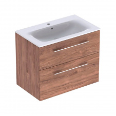 Тумба Geberit Selnova Square 800х480мм з умивальником, горіх темний (501.242.00.1)