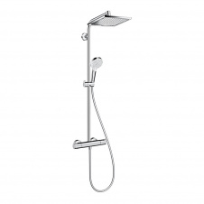 Душова система Hansgrohe Crometta E Showerpipe EcoSmart 240 1jet з термостатом (27281000)