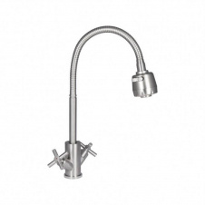 Змішувач для кухні Lidz Wind 013F4 Nickel (LDWIN013F4NKS43391)