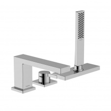 Змішувач для ванни на 3 отвори Hansgrohe Tecturis E хром (73443000)