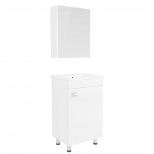 Тумба підлогова RJ Atlant 50см з шафою 50x60см та умивальником, білий (RJ02501WH)