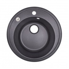 Мийка для кухні Lidz D510/200 BLA-03 чорний (LIDZBLA03D510200)