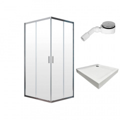 Душова кабіна Radaway Alienta C 800х800х1900 + піддон Lupo + сифон R500 (10238080-01-01KL500) Київ