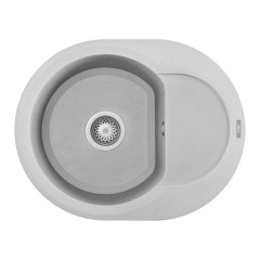 Мийка гранітна Elleci Easy Round aluminium 79, сірий (21122024016) Жмеринка