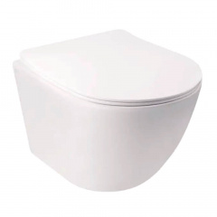Унітаз підвісний Qtap Jay без обідка Ultra Quiet з сидінням Soft-close (QT07335177W) Александрия