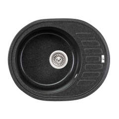 Мийка для кухні Lidz 620x500/200 GRF-13 матовий графіт (LIDZGRF13620500200) Бучач