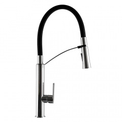 Змішувач для кухні Topaz Barts TB 8817-H18, чорний-хром (8694900304190512) Чортків