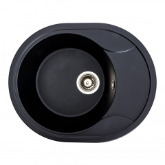 Мийка кухонна Platinum 5847 ONYX граніт, чорний Косов
