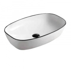Умивальник Imprese Black Edge 60х38 см (i11098) Долина